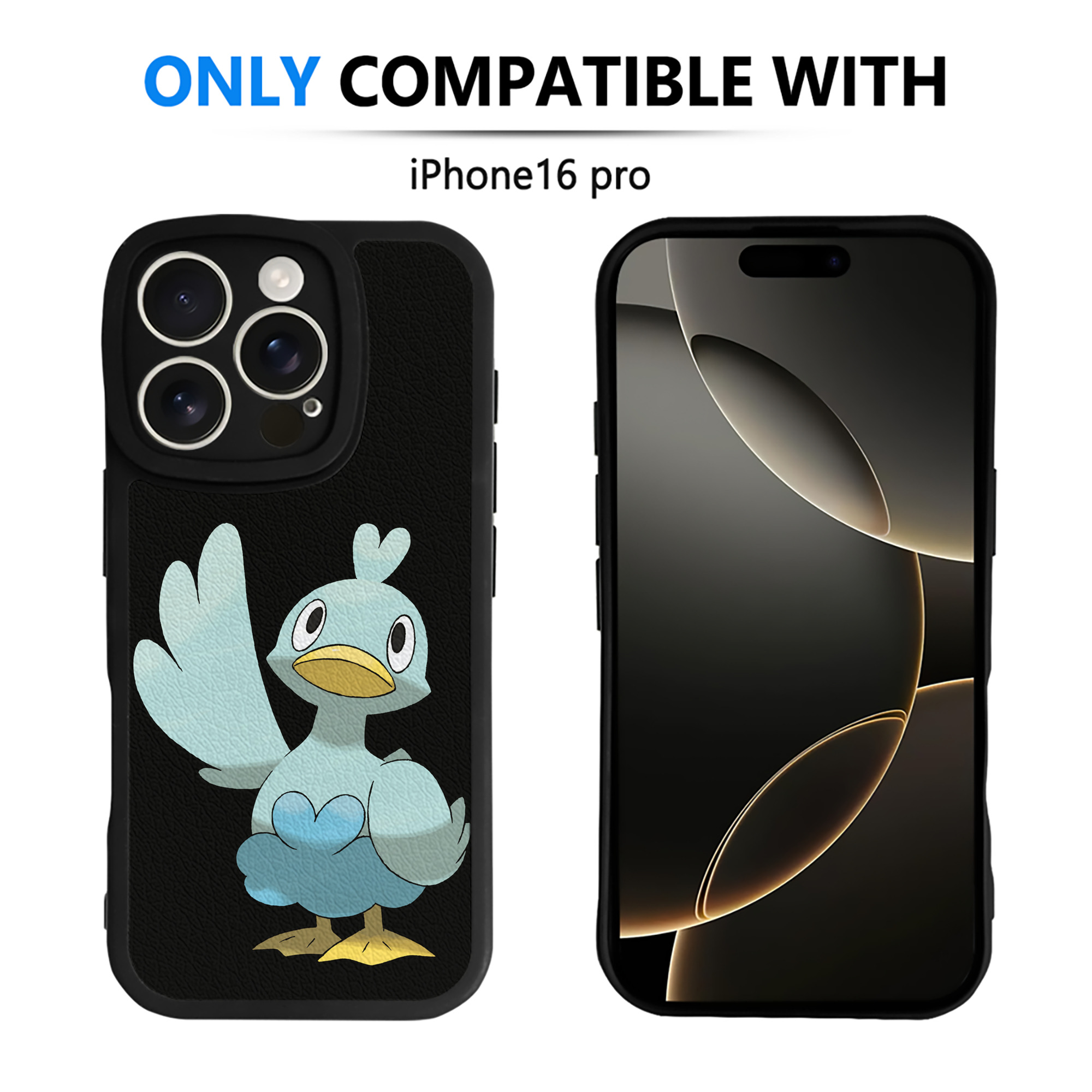（画像用） ポケットモンスター Pokémon 【iPhone 16シリーズ対応】シリコンスマホケース（レザー調） 材質：シリコン